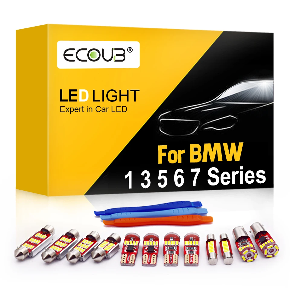 Комплект светодиодных ламп для салона BMW 1 3 5 6 7 Series E87 E81 F20 E46 E90 E91 E92 F30 E39 E60 E61 F10 F11 F07