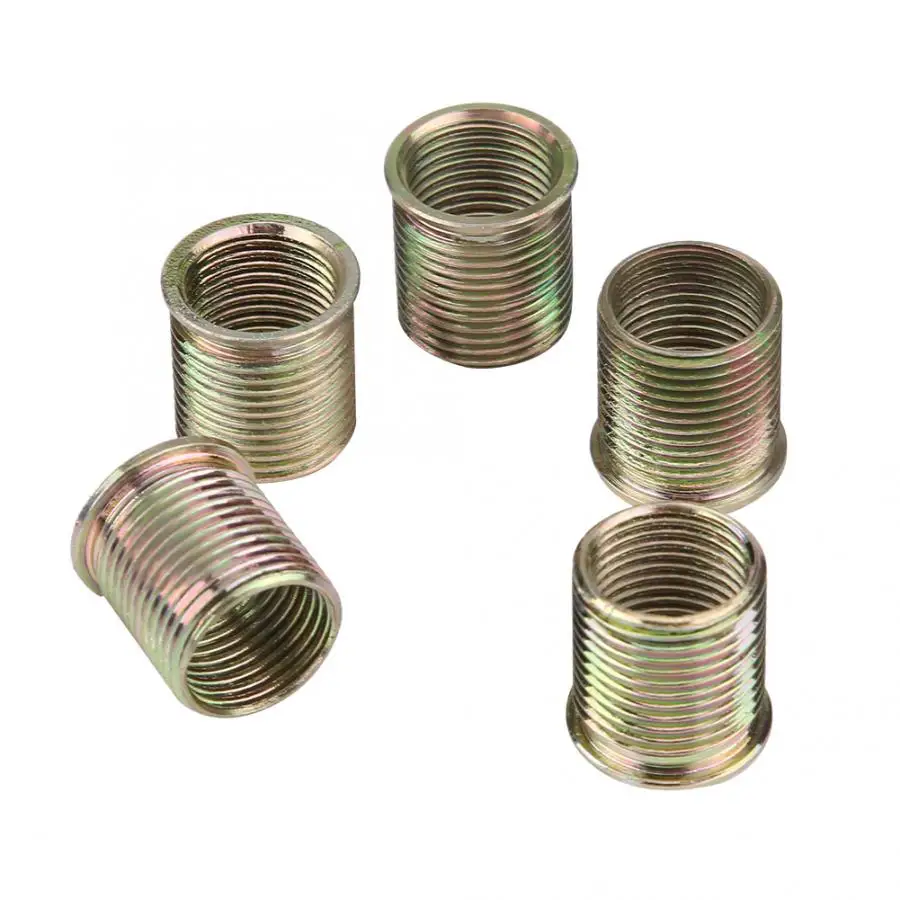 

TLXC 16Pcs 14mm x 1.25 Spark Plug Rethread Repair Tool Kit M16 Tap Thread Repair Set Spark Plug Thread Repair Tool Kit