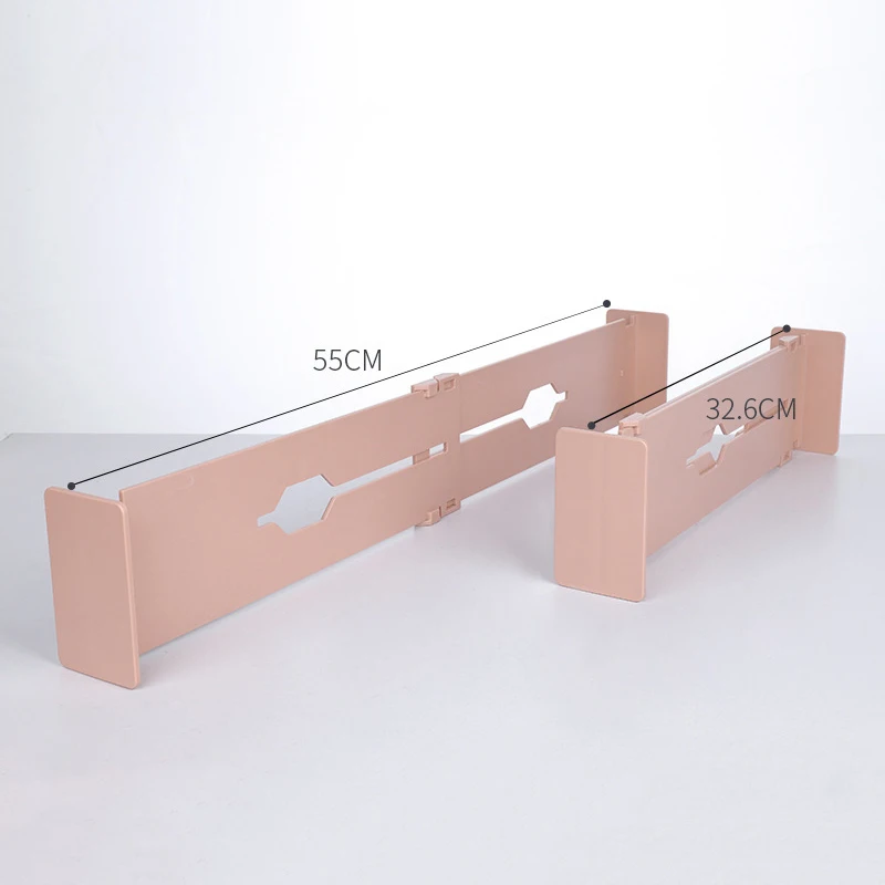 

Drawer Dividers Organizers Adjustable Plastic Separators for Bedroom Bathroom Closet Kitchen L66