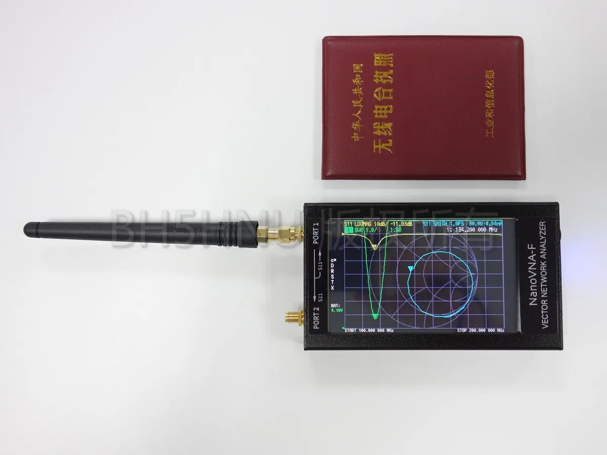 Новейшая модель; NanoVNA-F вектор сетевой анализатор VNA HF VHF UHF анализатор антенны коротковолновое 4,3 дюйма 50 k-1 ГГц встроенный 5000mA Батарея
