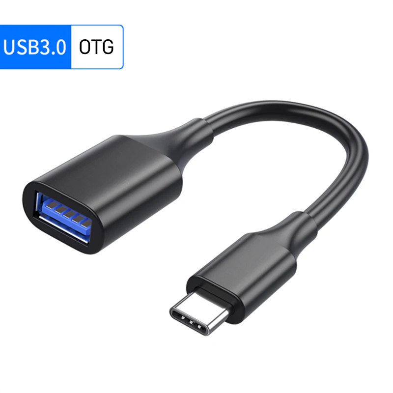 

Type C to USB OTG Adapter Cable for Samsung S20 10 Xiaomi 10 9 Huawei Mate40 MacBook Mouse Gamepad Tablet PC OTG Converter Cable