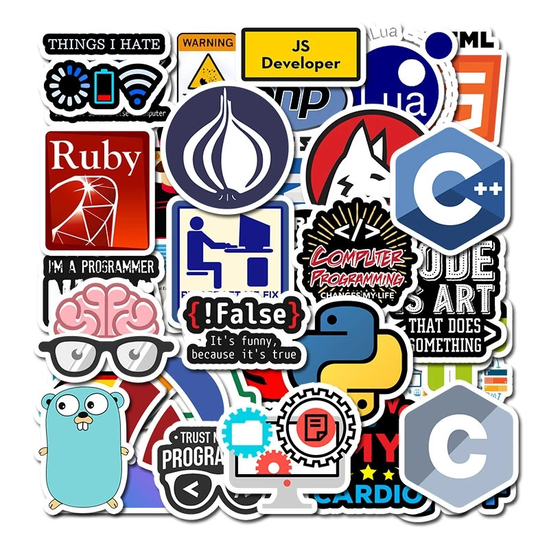 25 шт. Интернет Java программист Geek php-docker Html Биткоин облако C + язык программирования