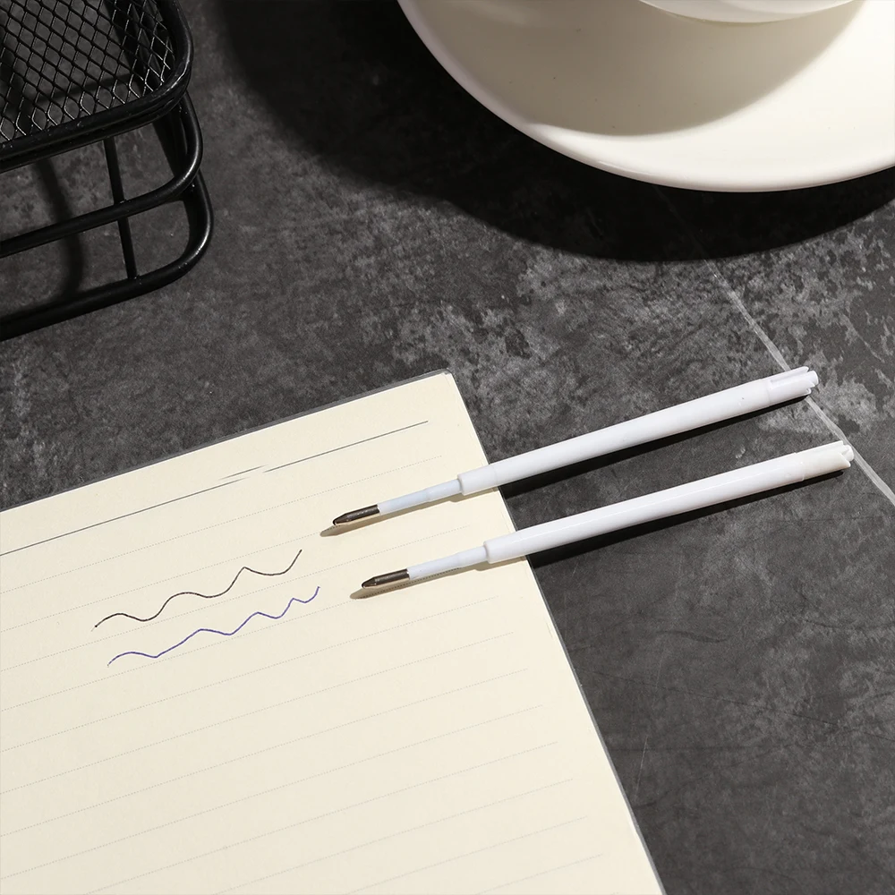 10 шт./лот шариковая ручка для заправки гладкая сменная подписи пластиковая