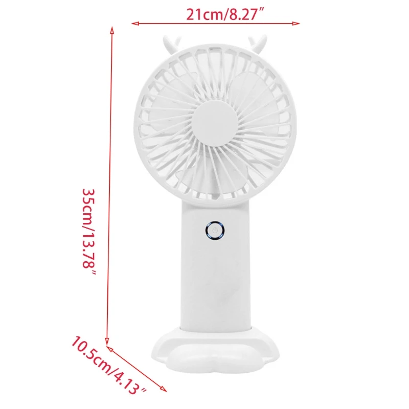 

Handheld Fan Quiet Mini USB Rechargeable Fanwith 5 Speeds LCD Display for Travel Indoor Outdoor