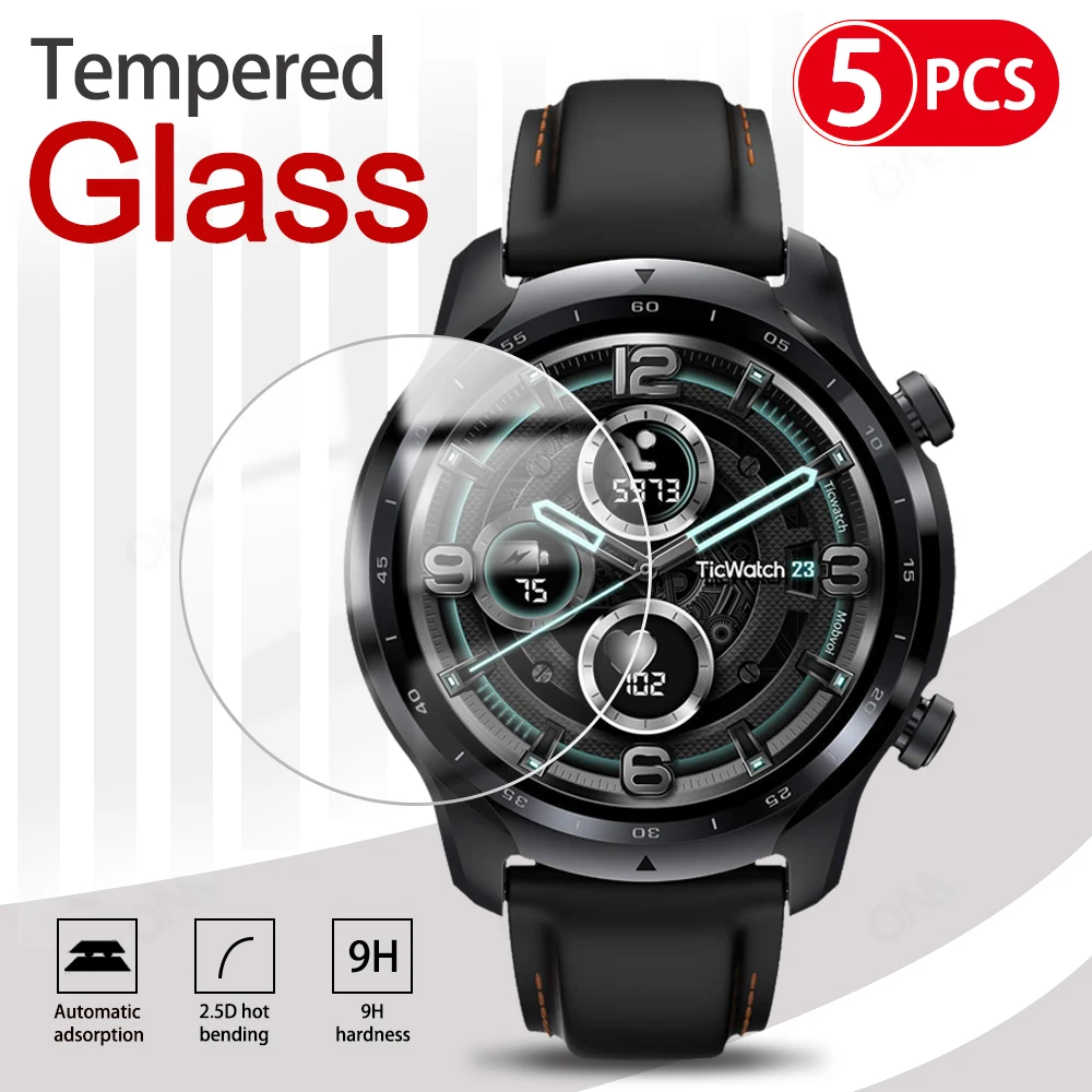 

9H Tempered Glass For TicWatch Pro 3 4G C2 Plus E2 SmartWatch Screen Protector Film Accessories For Tic Watch 2 Gtx S E S2