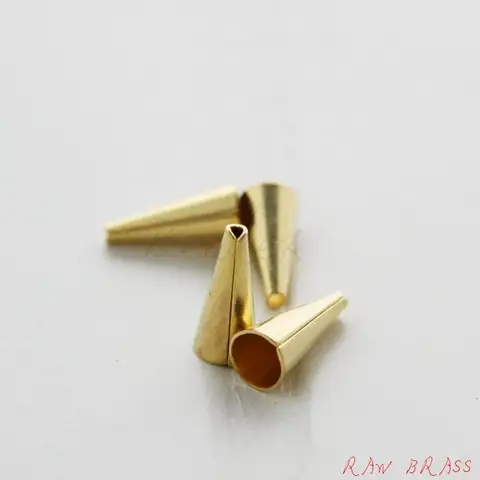 Колпачки из латуни для бижутерии 13,5x5,7 мм