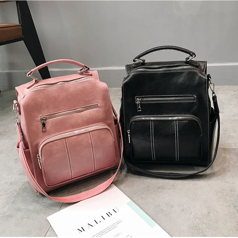 Mochila Feminina рюкзак кожаный школьный рюкзак для девочек плотная большой вместимости рюкзак для девочек функциональный рюкзак женская сумка