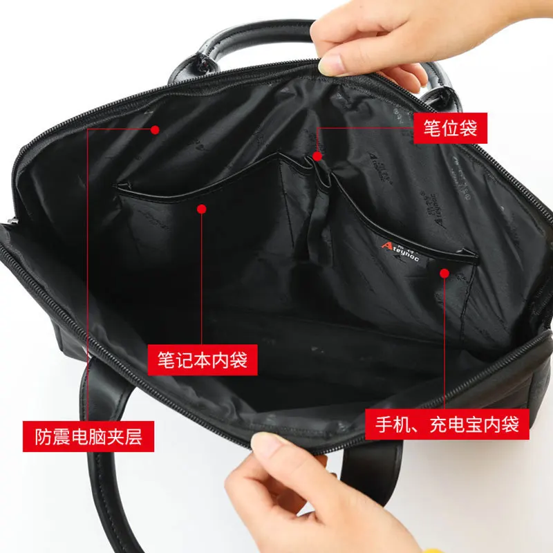 

Computer Bag Side Bag for Men Business Bag Leather Laptop Bag Laptop Bags for Women Notebook Bag Small Bag for Man Maleta