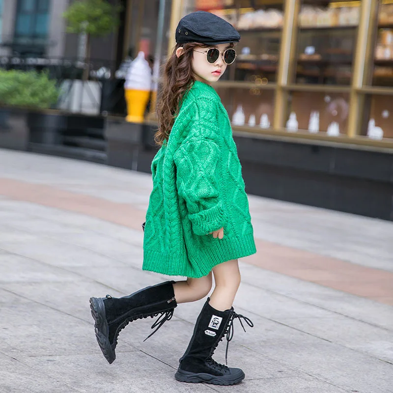 

Детский вязаный свитер, детская одежда, пуловер, свитер для девочек-подростков, Осенний Повседневный свитер, одежда для девочек, наряды 8 10 12 ...