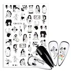 Новое поступление 2022, 3D клей для нейл-арта, наклейки для цветов, листьев, слайдеры, украшение для ногтей