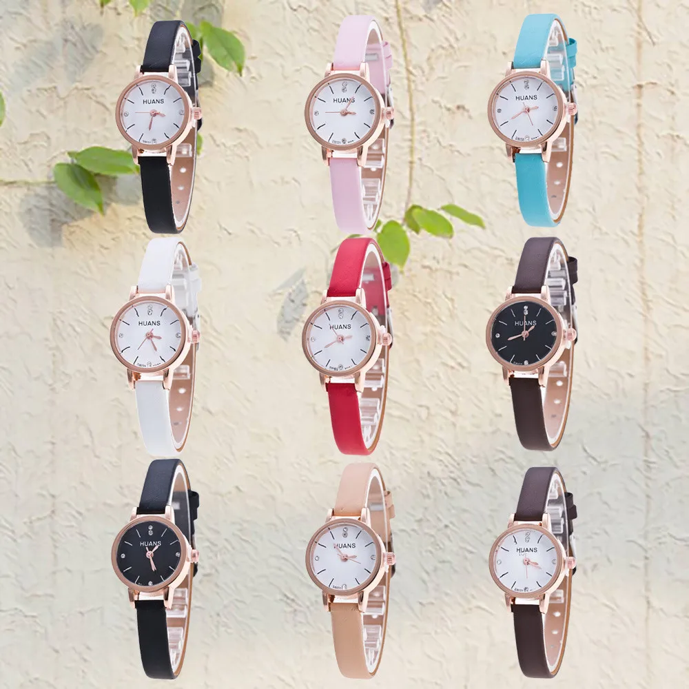 

Minimalist Fashion Woman Fine Strap Watch Travel Souvenir Gifts Leather Kijk Maar Reloj Reloj #W5
