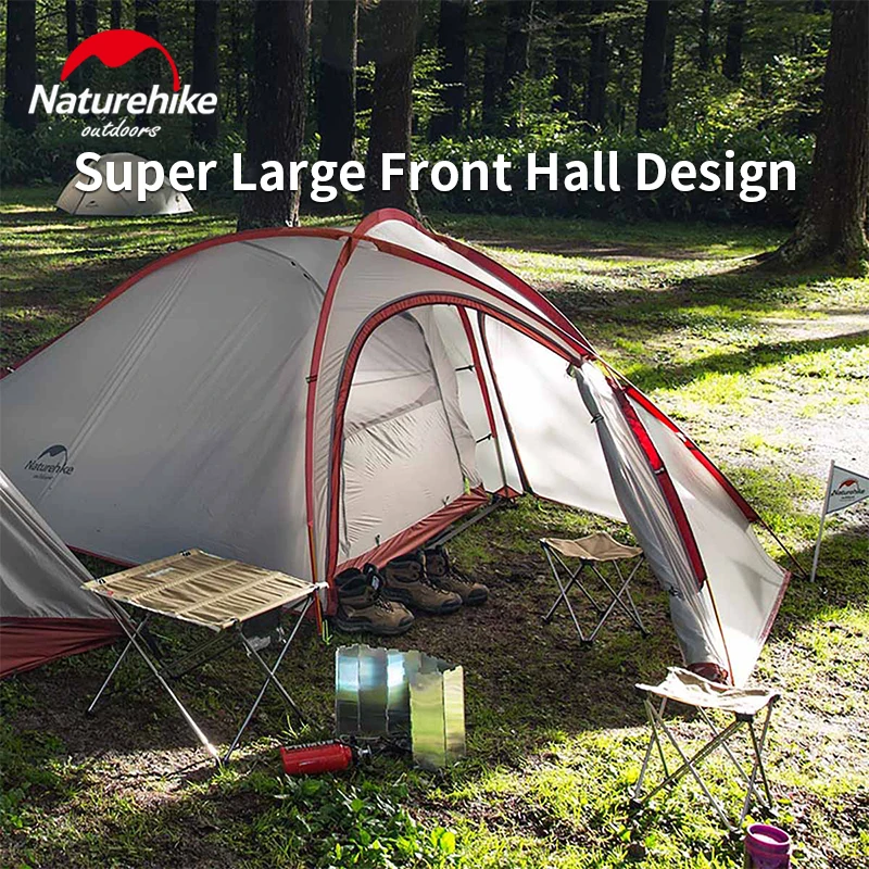 Палатка Naturehike Hiby туристическая Ультралегкая двухслойная Всесезонная семейная