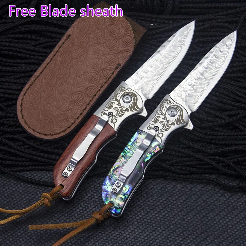 Тактический складной нож VG10 дамасский шариковый подшипник инструмент для