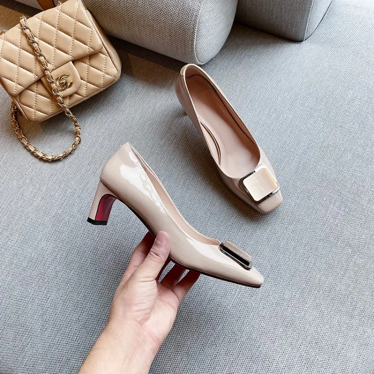 Женские туфли лодочки из мягкой коровьей кожи MLJUESE вечерние синего цвета с