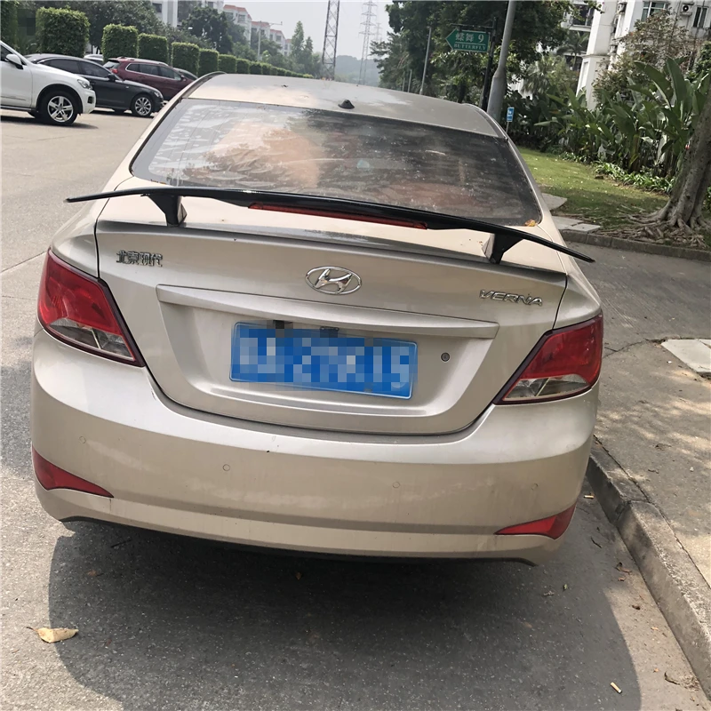 Спойлер для Hyundai VERNA Accent 2006-2018 спойлер TF из АБС-пластика заднее крыло автомобиля