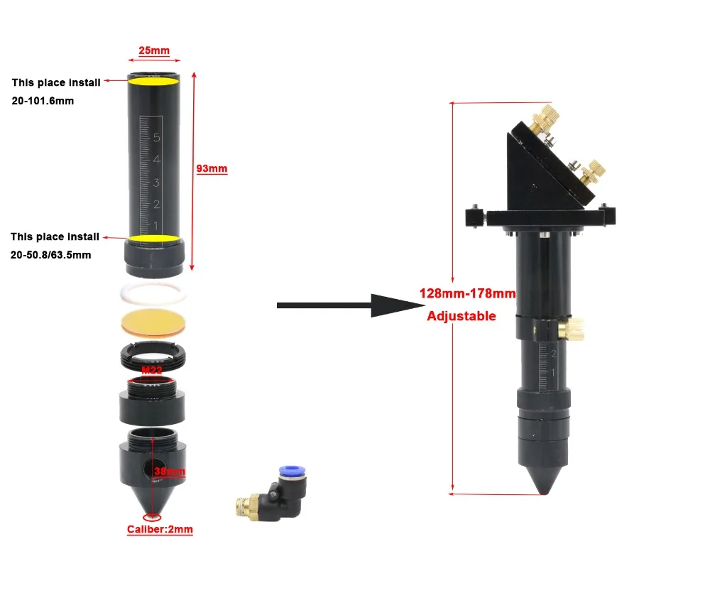 CO2 Лазерные Механические компоненты металлическая передача Аппаратные части