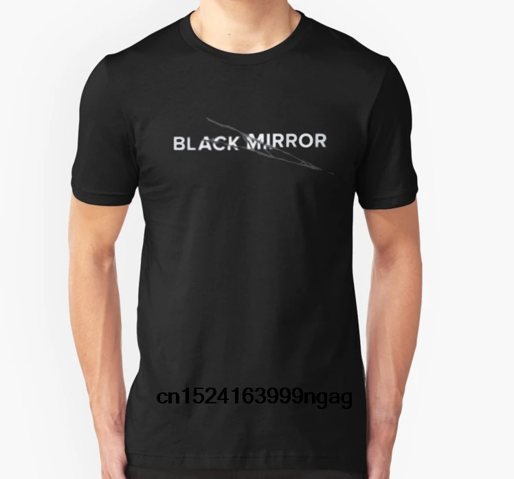 Модная крутая Мужская футболка женская забавная Черная зеркальная ТВ-шоу Netflix