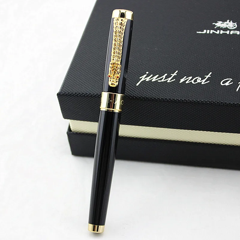 

Jinhao 1200 High Quality Business Pen Set 0.5mm Nib Metal Fountain Pen with Dragon Clip Ink Pens with Gift Pen