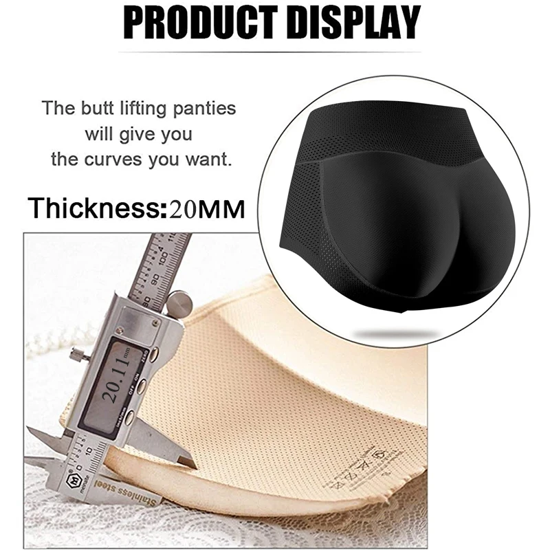 Женские трусики с подбивкой бесшовные трусы подкладом и усилителем бедер
