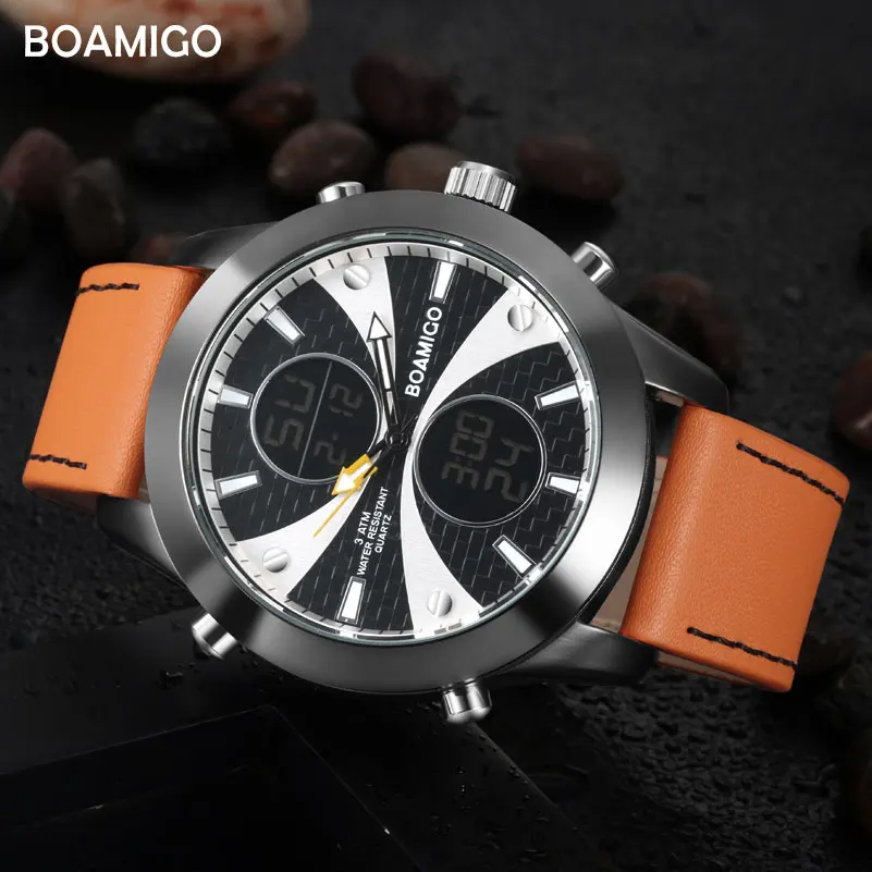 Мужские спортивные водонепроницаемые кварцевые часы с хронографом | Наручные