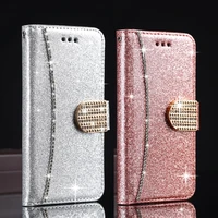 fashion wallet flip leather case for iphone se 12 mini 11 pro xs max xr x 7 8 6 6s plus bling card slot holder diamond cover