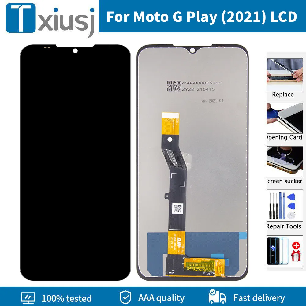 

Original 6.5" For Motorola Moto G Play (2021) LCD Display Touch screen Digitizer Assembly with For Moto G Play 2021 lcd Display