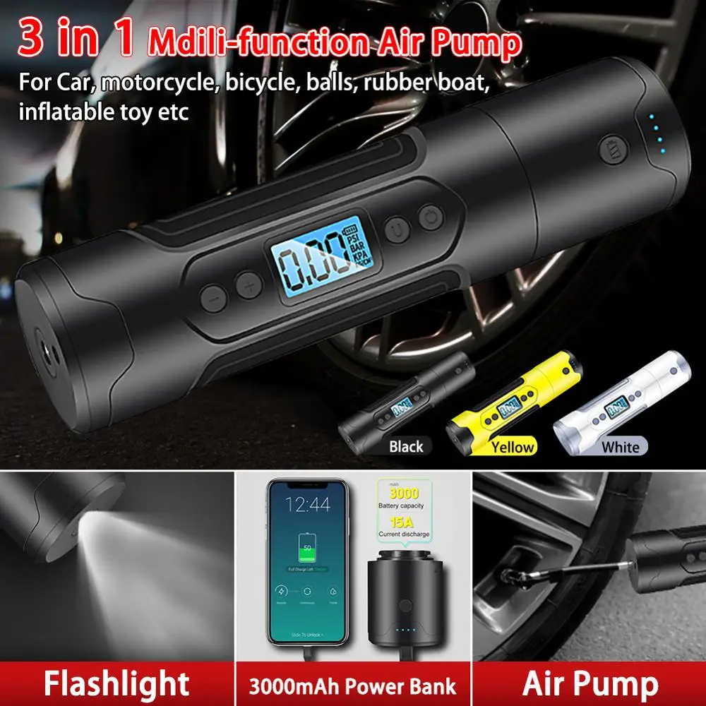 Шинный Насос беспроводные Портативный компрессор Цифровой Автомобильный шинный