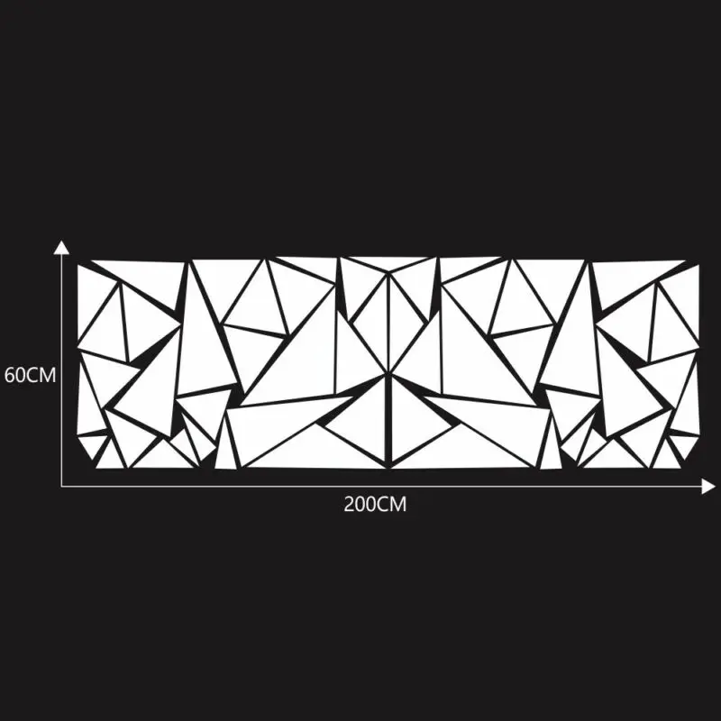 

Side Body Sticker Sticker Vinyl White 200cm x 60cm Anti-UV Car Graphics