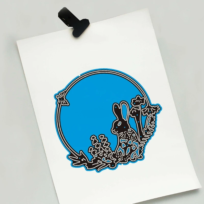 

Easter Bunny Flower Metal Cutting Dies Stencil Scrapbooking DIY Album Stamp Card 87HA