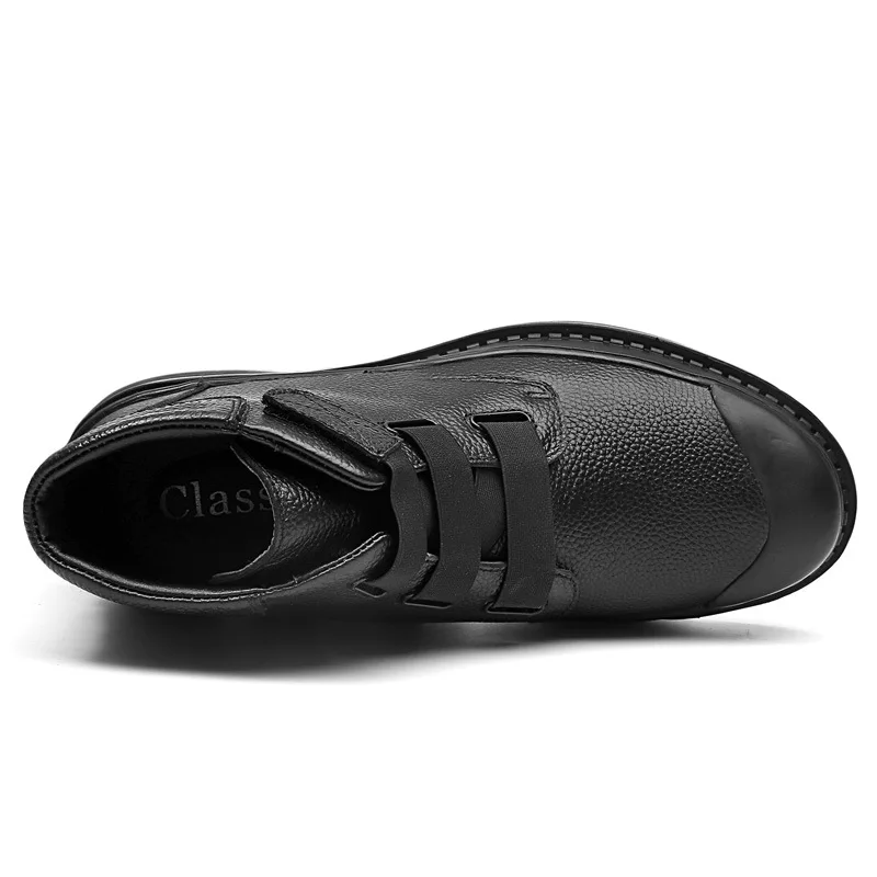 BACKCAMEL Leather Men's Boots High-top Male Non-slip Wear-resistant Large Size 38-46 Work Safety Shoes High Quality | Обувь