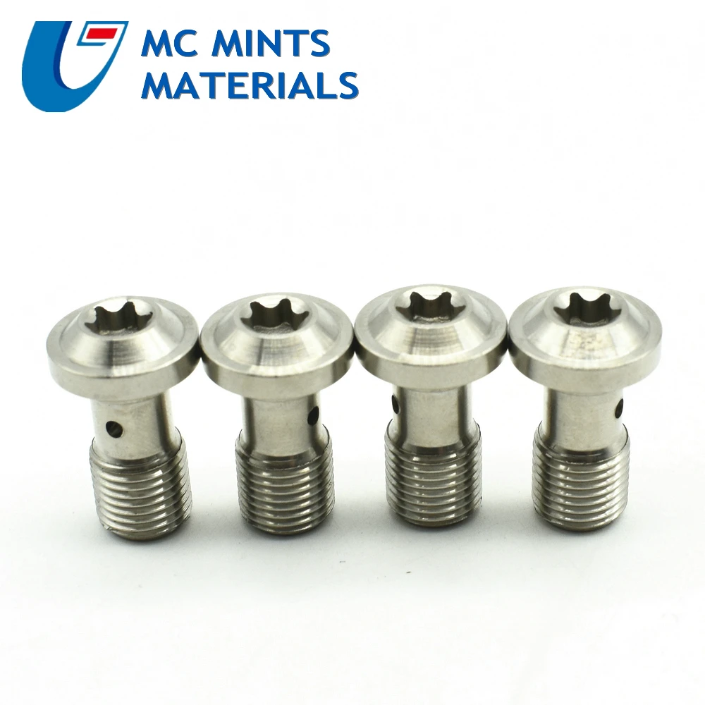Titanium Bolt for Caliper Bolts Tube Motorcycle Modified M10 Pitch 1.0 1.25mm Purple Color Ti Bolts Ti Screw Ti Fasteners 2 pcs