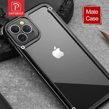 Phone Case For iPhone 12 pro max luxury Metal Frame Shape With Airbag Shockproof original case Bumper Back Bover Cool Case