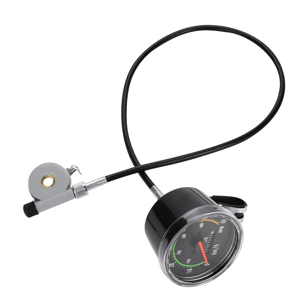 Механический велокомпьютер для велосипеда из алюминиевого сплава с показателем скорости, пробегом, секундомером и общими параметрами для трехколесного велосипеда.