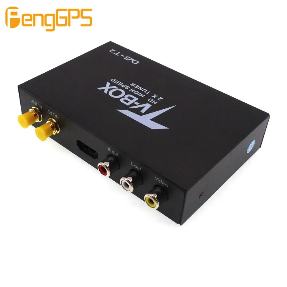 Автомобильный DVB-T2 MPEG-4 H.264 HD 1080P цифровой автомобильный тв-тюнер DVB T2 для Европы Юго-Восточной Азии России