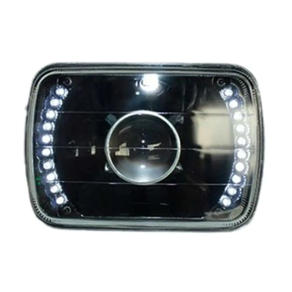 

7*6 Inch Bus Off-road Vehicle Headlight With LED Aperture With Lens Without H4 Light Source