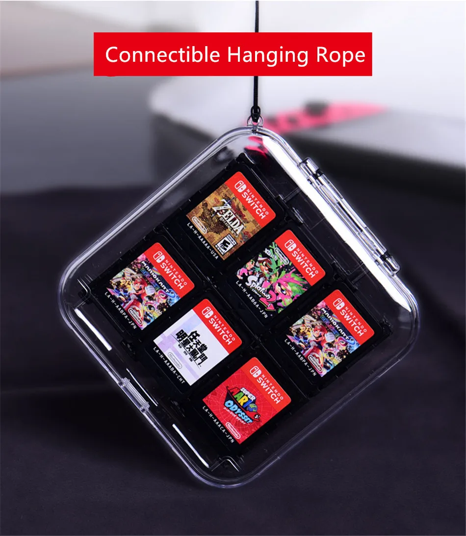 Игровая Карта памяти Micro SD чехол держатель хранение картриджей коробка жесткий корпус 12 в 1 чехол для kingd Nitendo переключатель NS