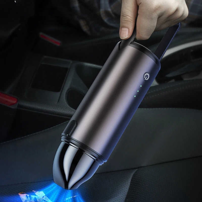 

Portable Car Vacuum Cleaner 75W Wireless Handheld Alloy Auto Vacuum Cleaner Robot for Car Interior Keyboard Cleaning