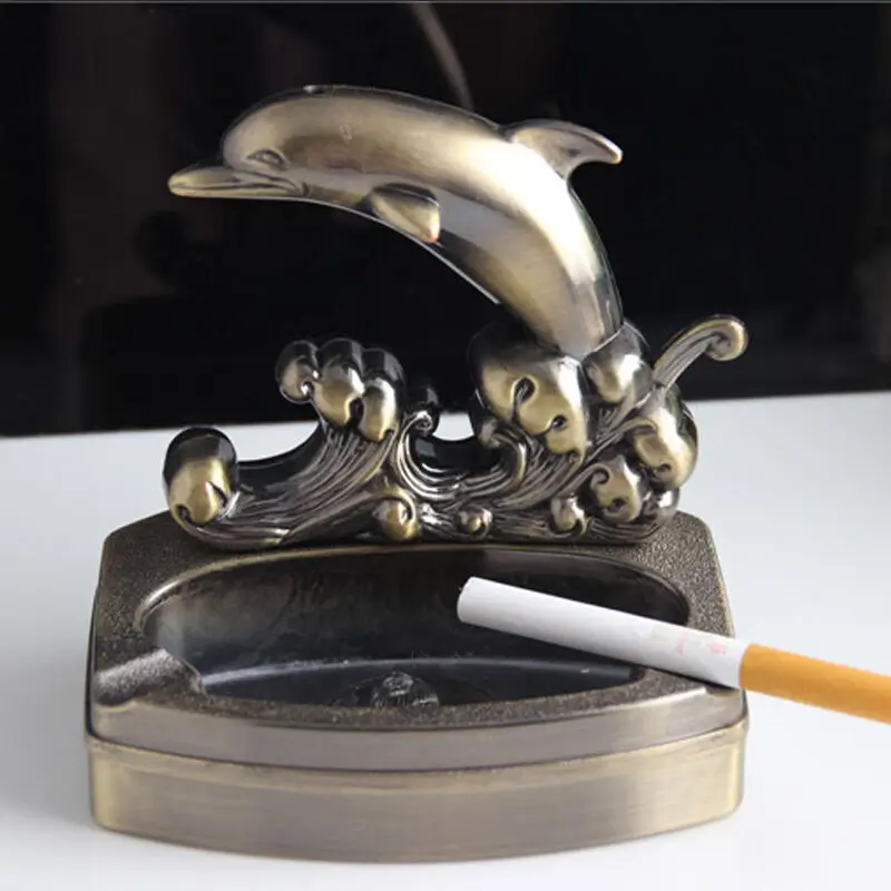 Пепельница для автомобиля в стиле ретро креативный ДРАКОН удачи лошадь дельфин