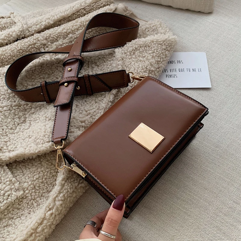 Модная женская квадратная сумка через плечо в стиле ретро новинка 2019