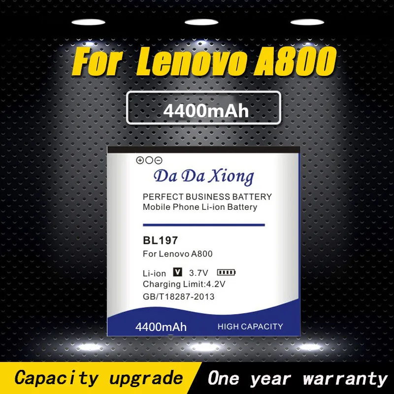 Аккумулятор 4400 мАч BL 197 BL197 для Lenovo A800 A820 A798t S720 S720i S750 S889T S870e S868T S889 A820T A798T