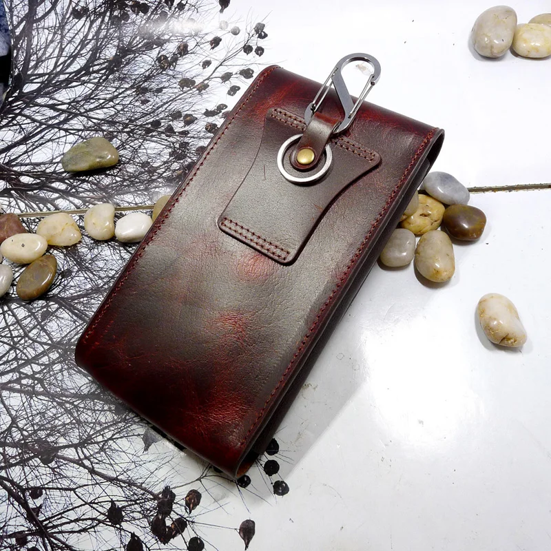 Универсальный Вертикальный чехол для телефона из натуральной кожи blongk с двумя