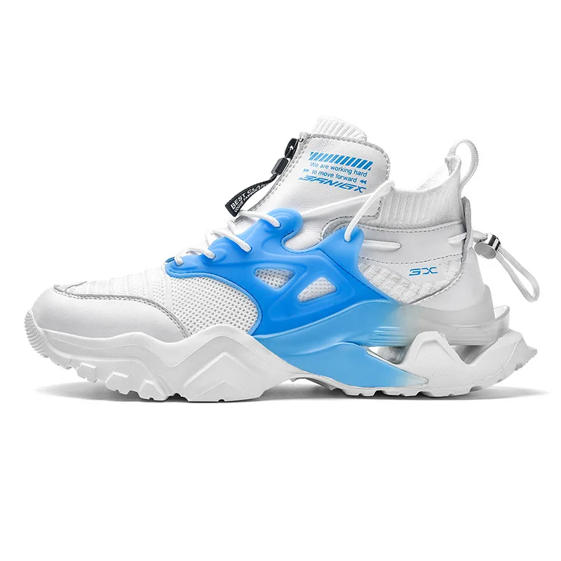 

Shoe men's spring new running shoes personality leisure trend running shoes thick-soled sports shoes high help men's shoes