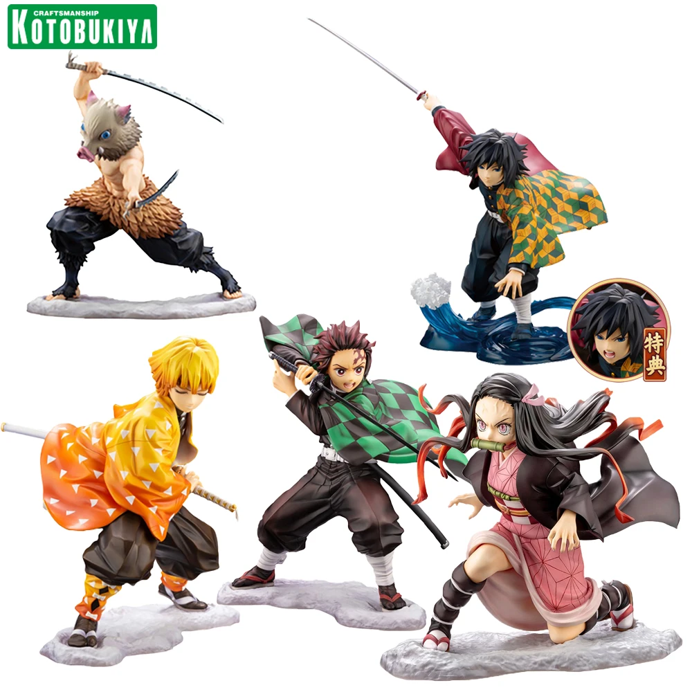 

Оригинальная статуя Kotobukiya, рассекающий демонов камадо, танджиро, незуко, Zenitsu, Inosuke, Tomioka, Giyuu, аниме экшн-фигурка, коллекционные игрушки