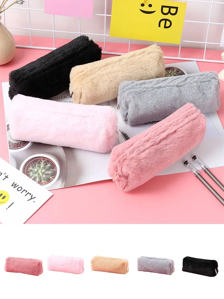 Pencil Pen Case Cosmetic Makeup Bag Storage Pouch Purse Students SchoolFresh Storage Bag Plumier Scolaire Rangement