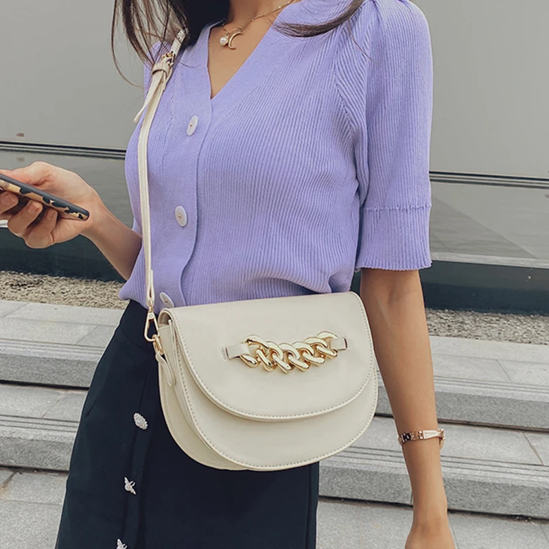 

Bag Female Summer 2021 New One-Shoulder Underarm Saddle Bags Fashion Trend High-Quality Texture Messenger Bags Blue