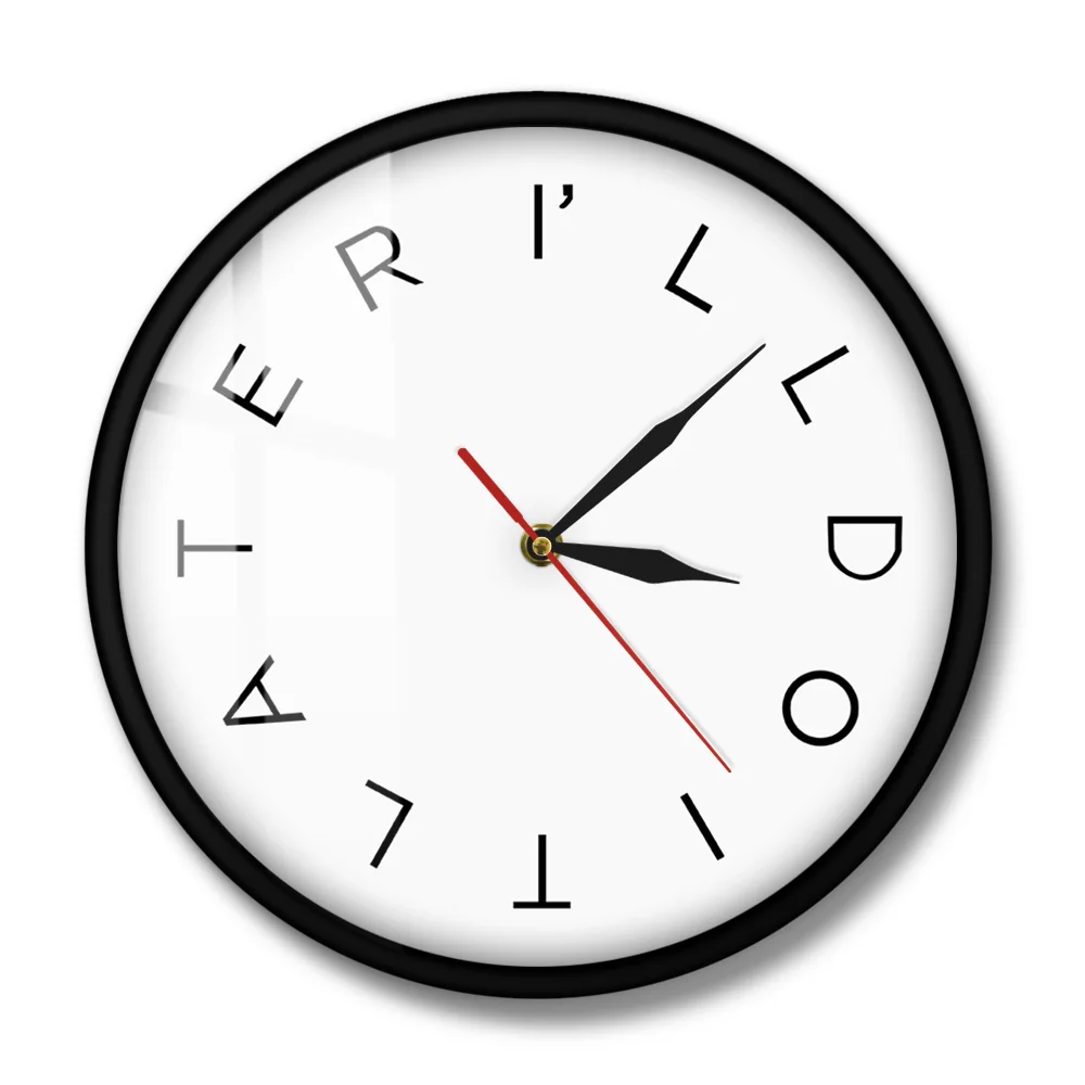 Я сделаю это позже надпись настенные художественные часы для домашнего декора