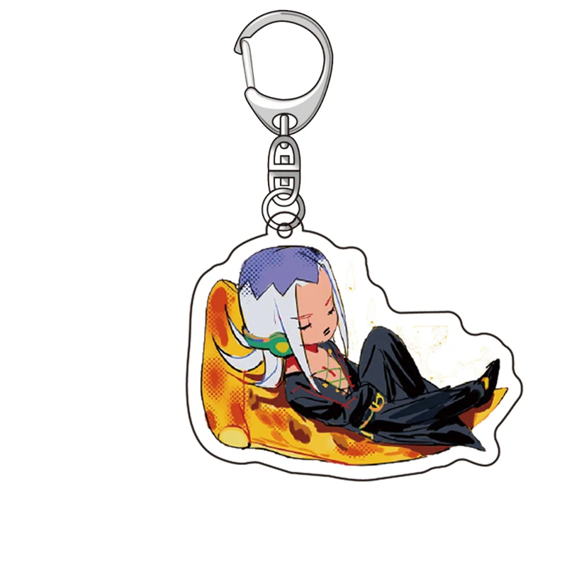 

Japanese Anime JoJo's Bizarre Adventure Acrylic Keychain Decoration Pendant of Student Card Key Chain Key Pendant Keyring Gift