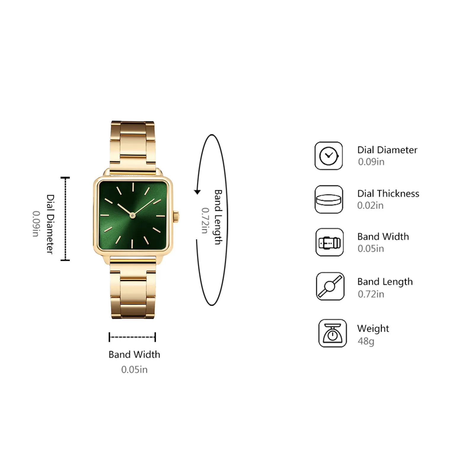 

Quartz Watches For Women Watches Square Female Belt Watch Female Belt Stainless Steel Ladies Watch Elegant Wristwatches Colock
