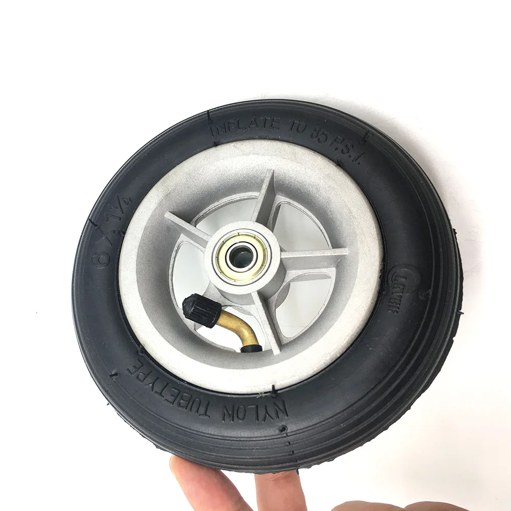 6 Inch Wheel 6x1 1/4 Inner Tube Outer Tyre for 6*1 Inflation Wheelchair Pneumatic Gas Mini Electric Scooter Accessory | Автомобили и