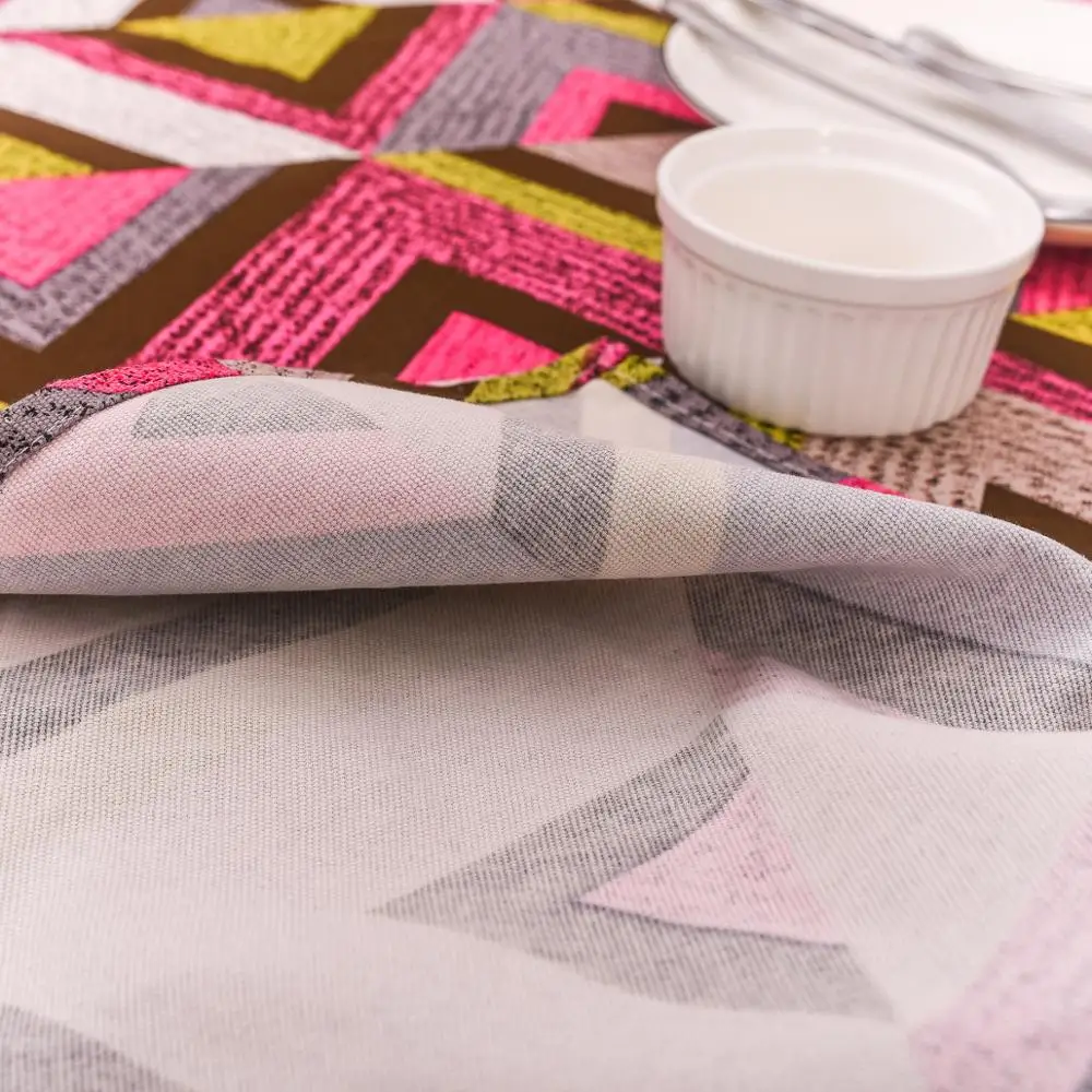 

Creative Pattern Table Cover Home Dining Tablecloth Geometric Printed Table Cloth Household Tea Desk Cloth Party Decoration